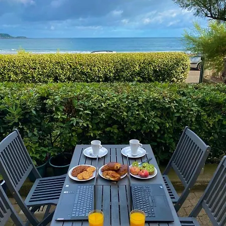 アパート Charmant Bord De Mer Avec Grande Terrasse